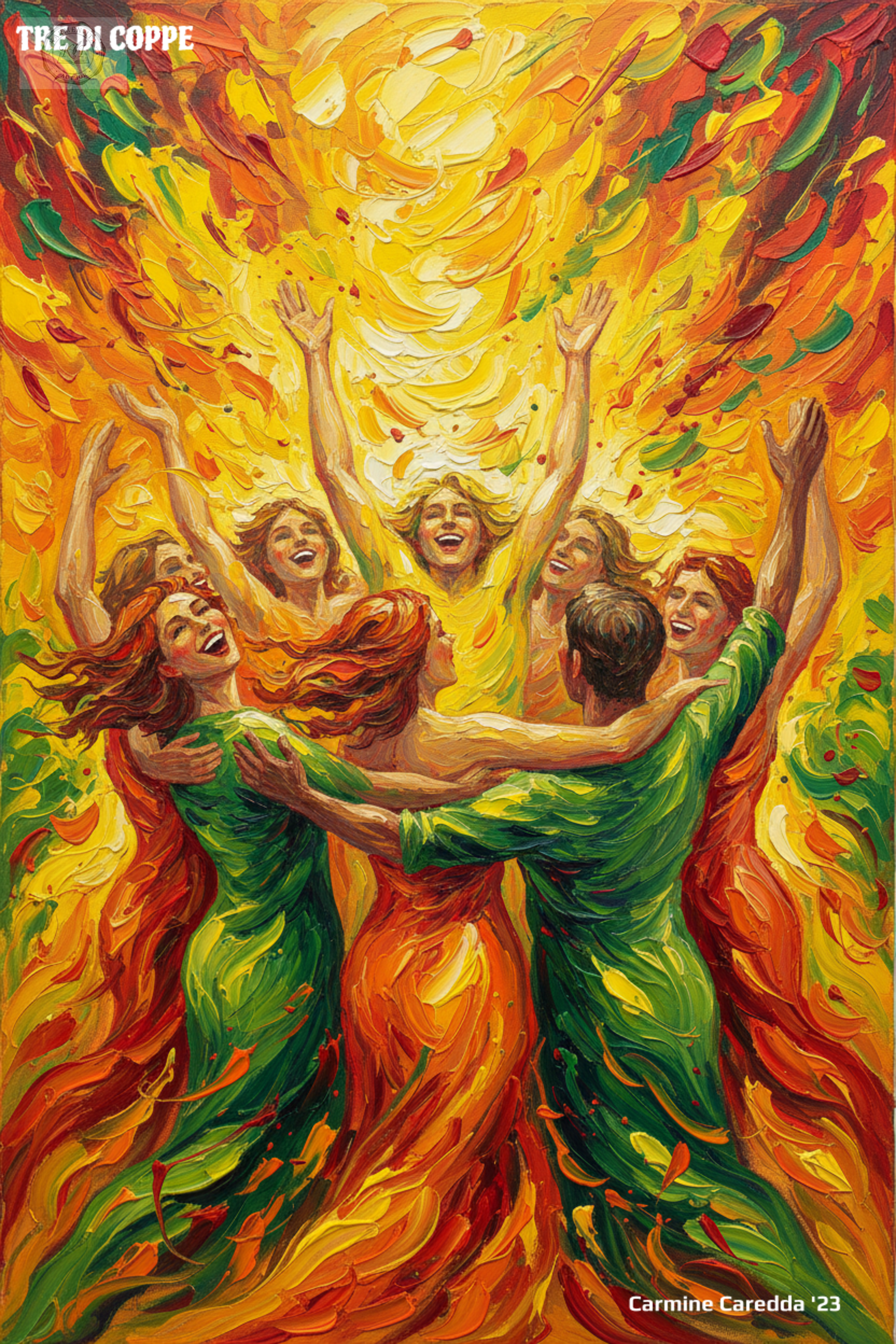 Tre di Coppe - I Tarocchi Espressionisti