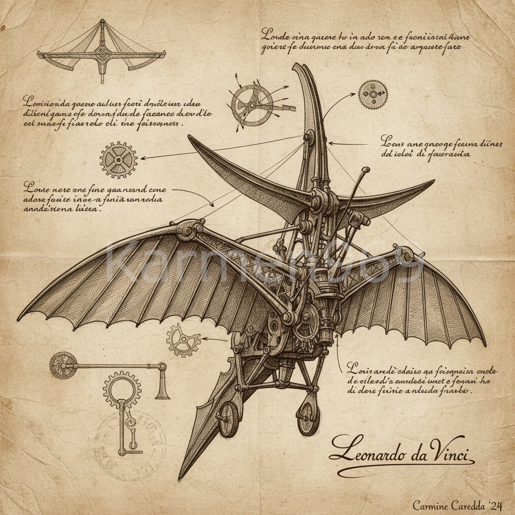 La Macchina Volante di Leonardo - Omaggio al Genio del Rinascimento