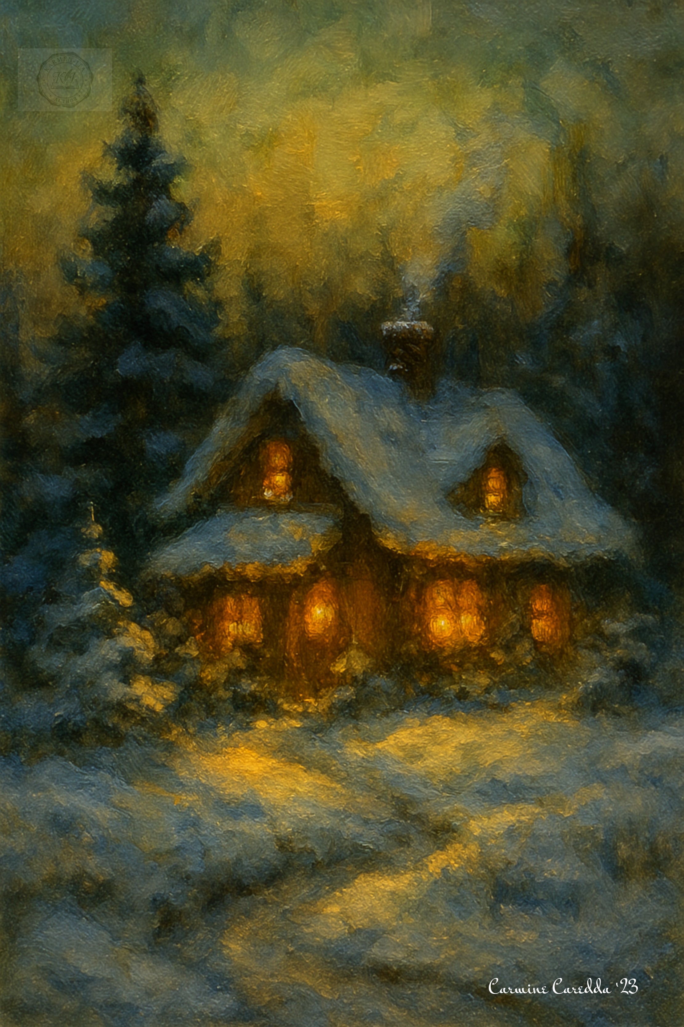 Casetta Innevata di Natale