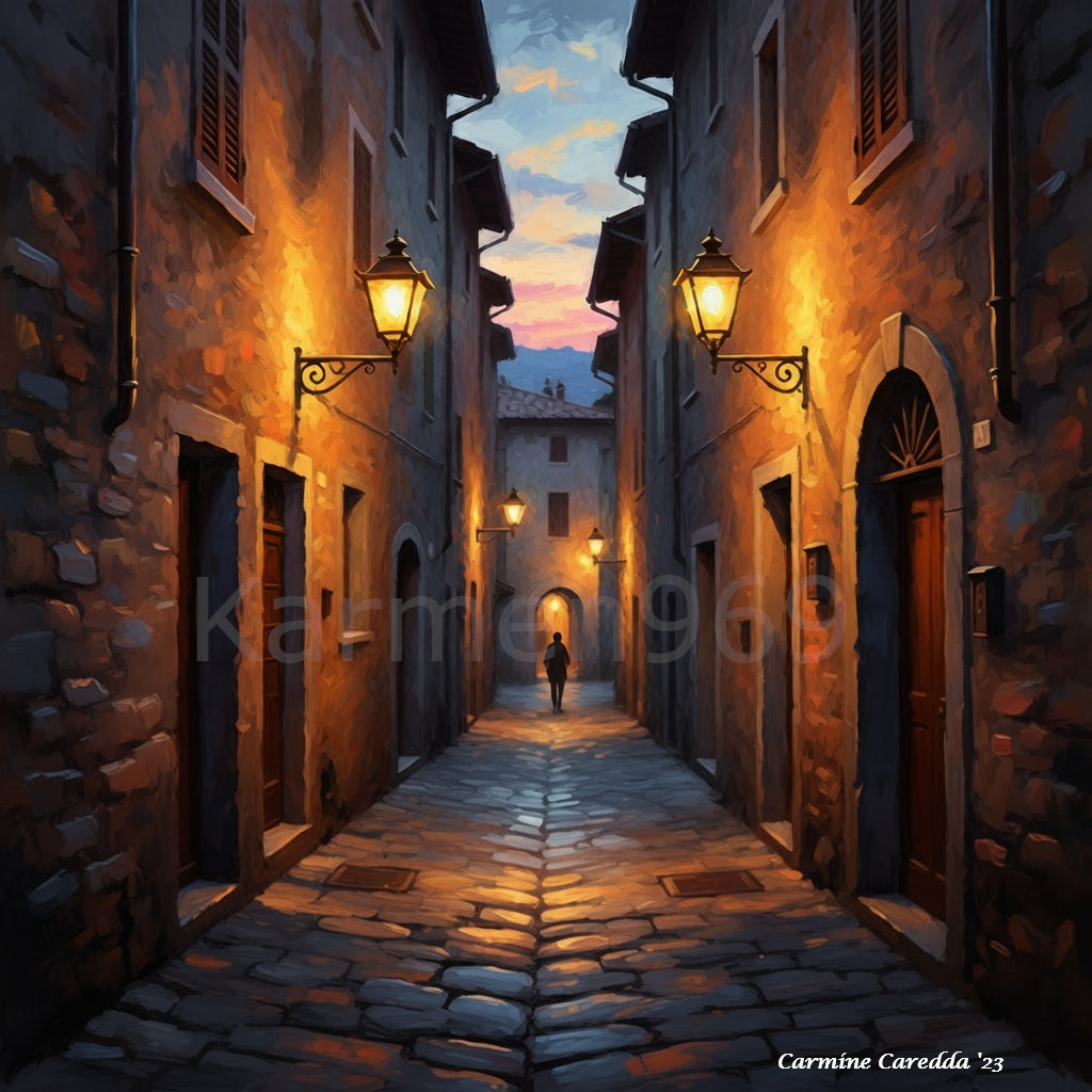 Vicolo Cittadino al Tramonto