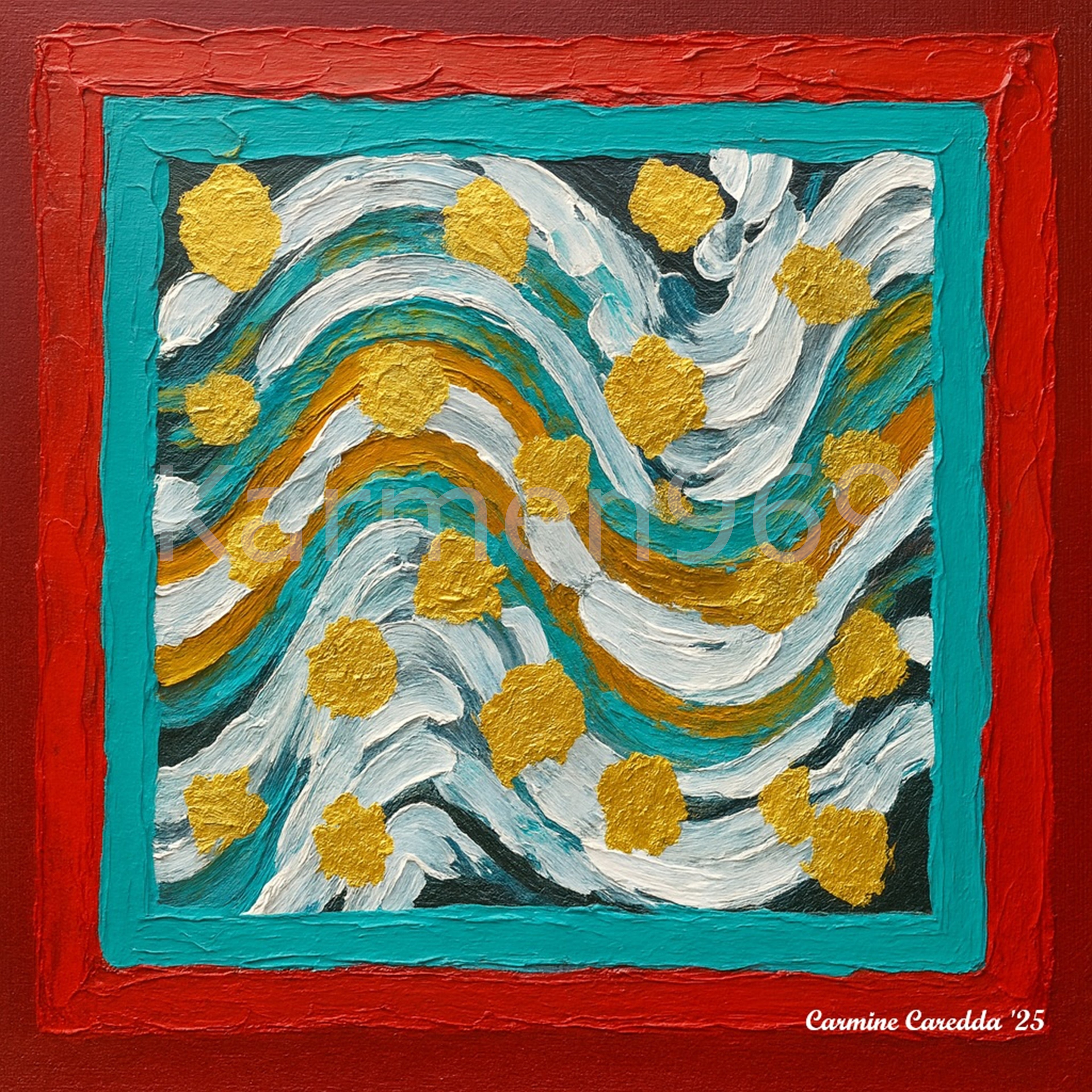 Danza delle Onde - Cornice Rubino