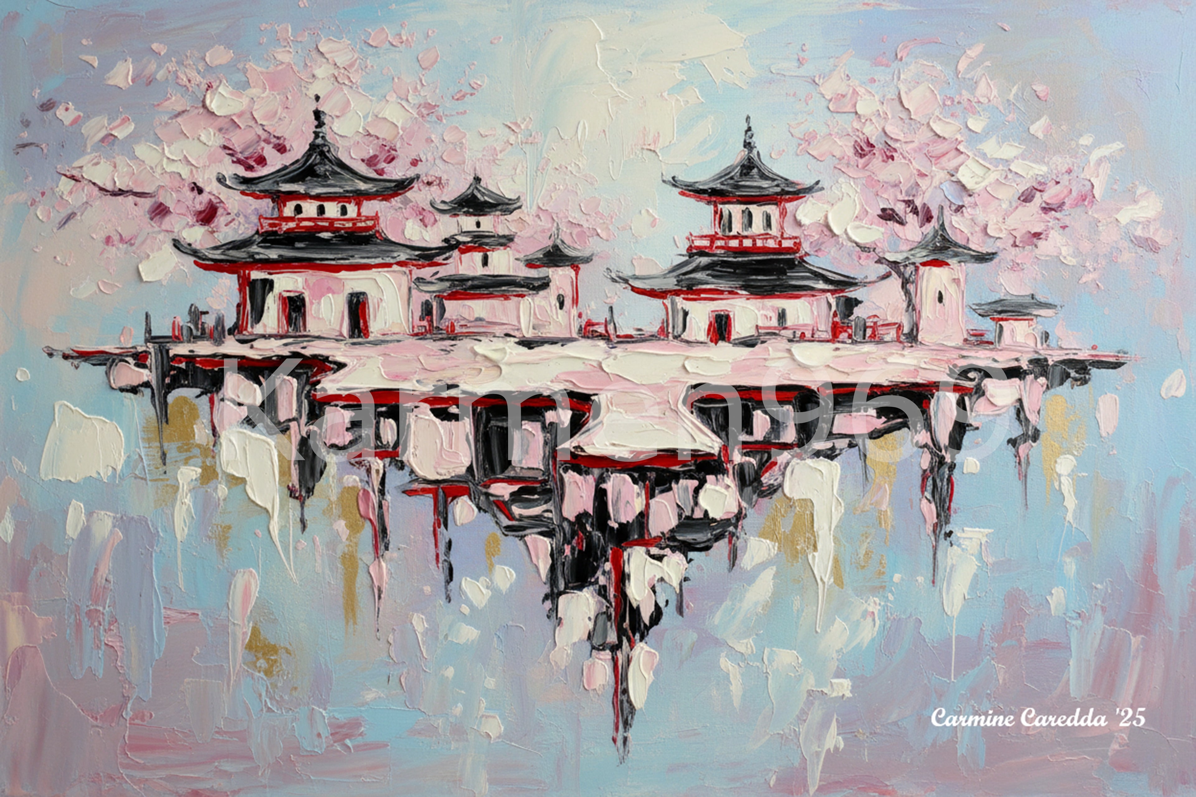 Città Giapponese tra i Ciliegi