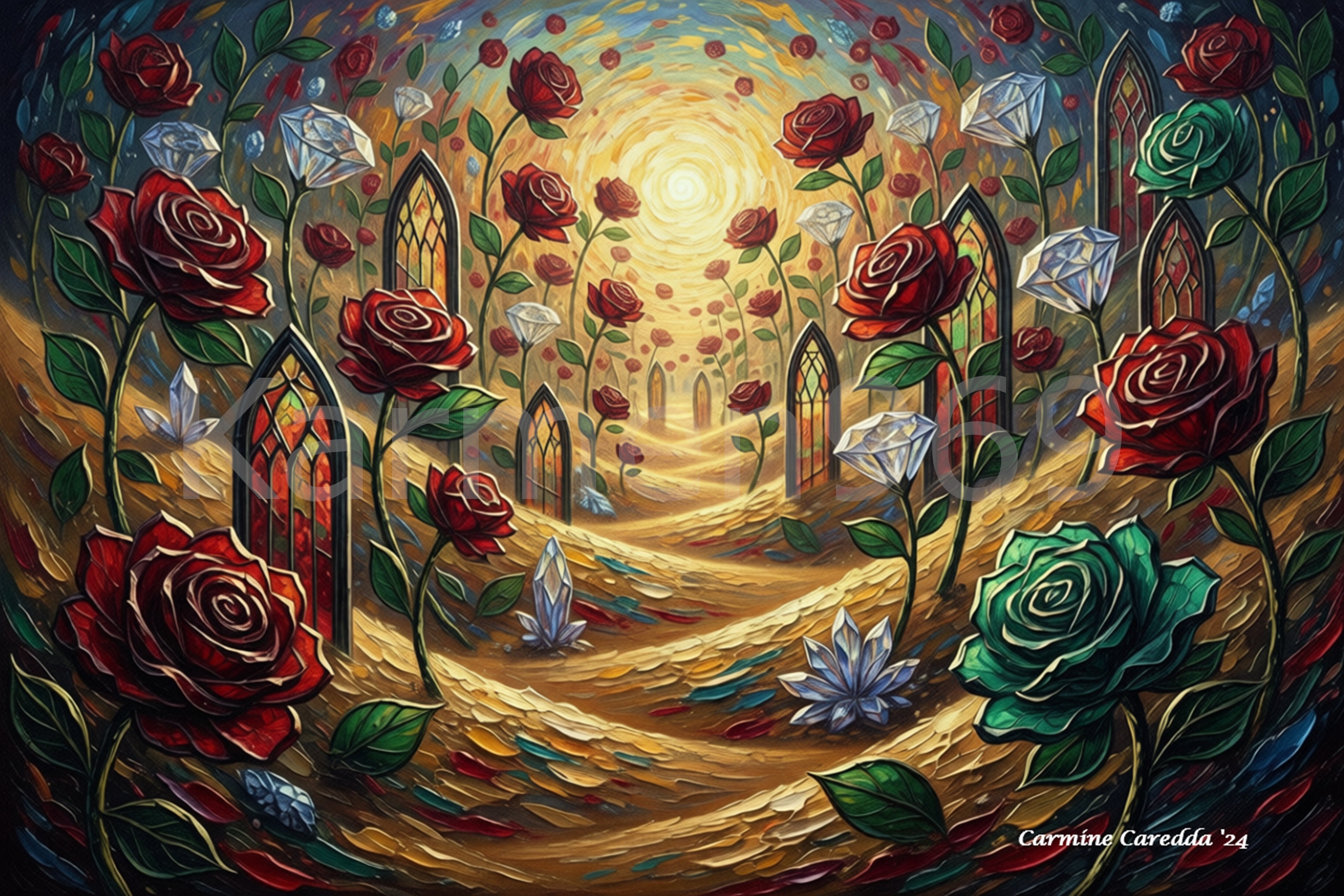 Giardino Mistico - Rose e Vetrate Gotiche