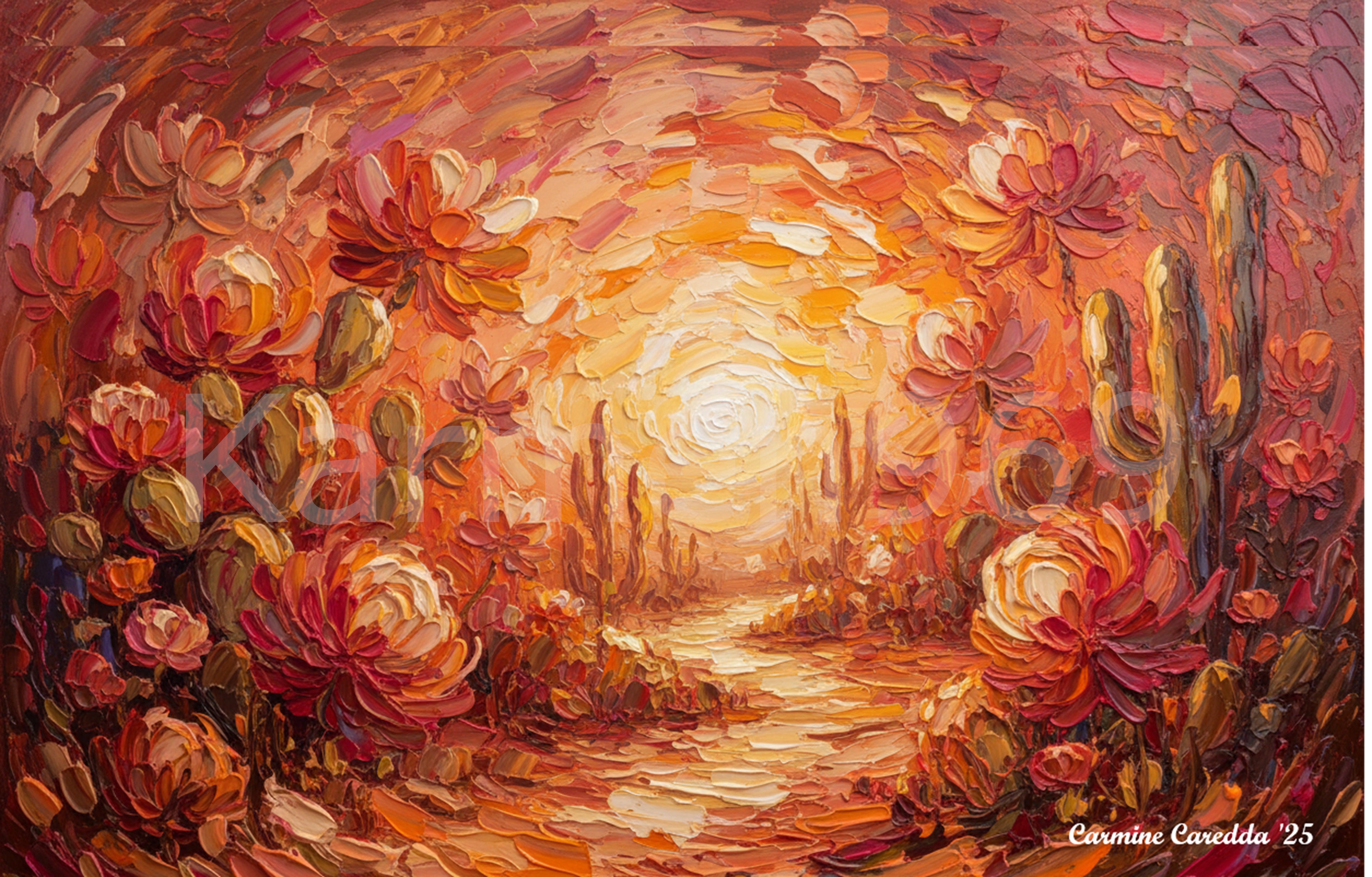 Giardino Desertico al Tramonto