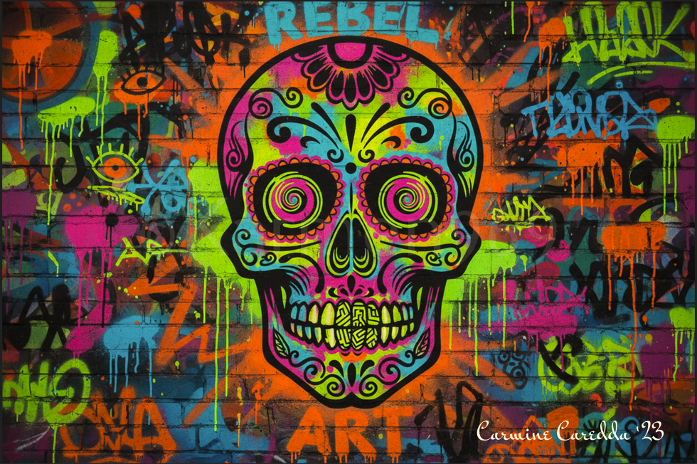 Teschio Messicano Street Art