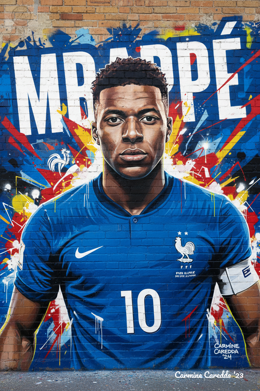 Mbappé Street Art
