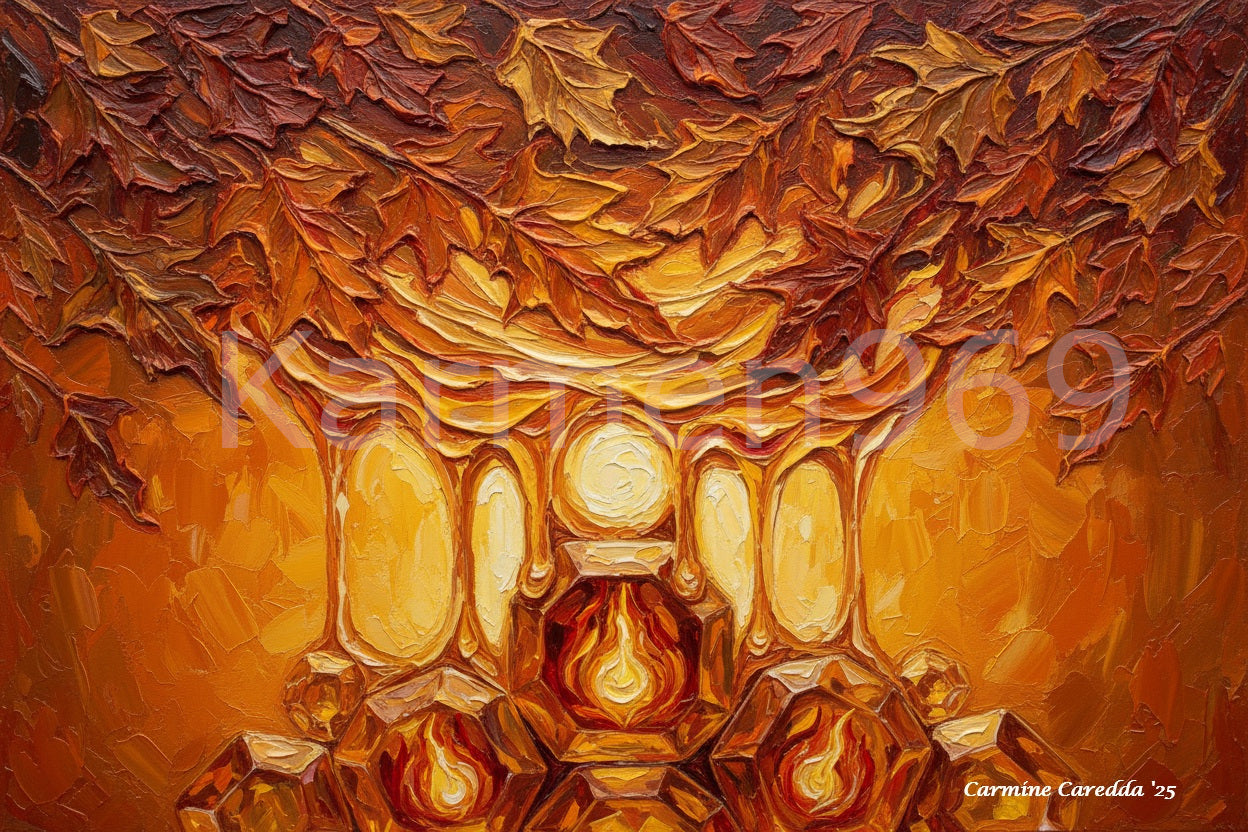 Metamorfosi Autunnale - Foglie a Topazio