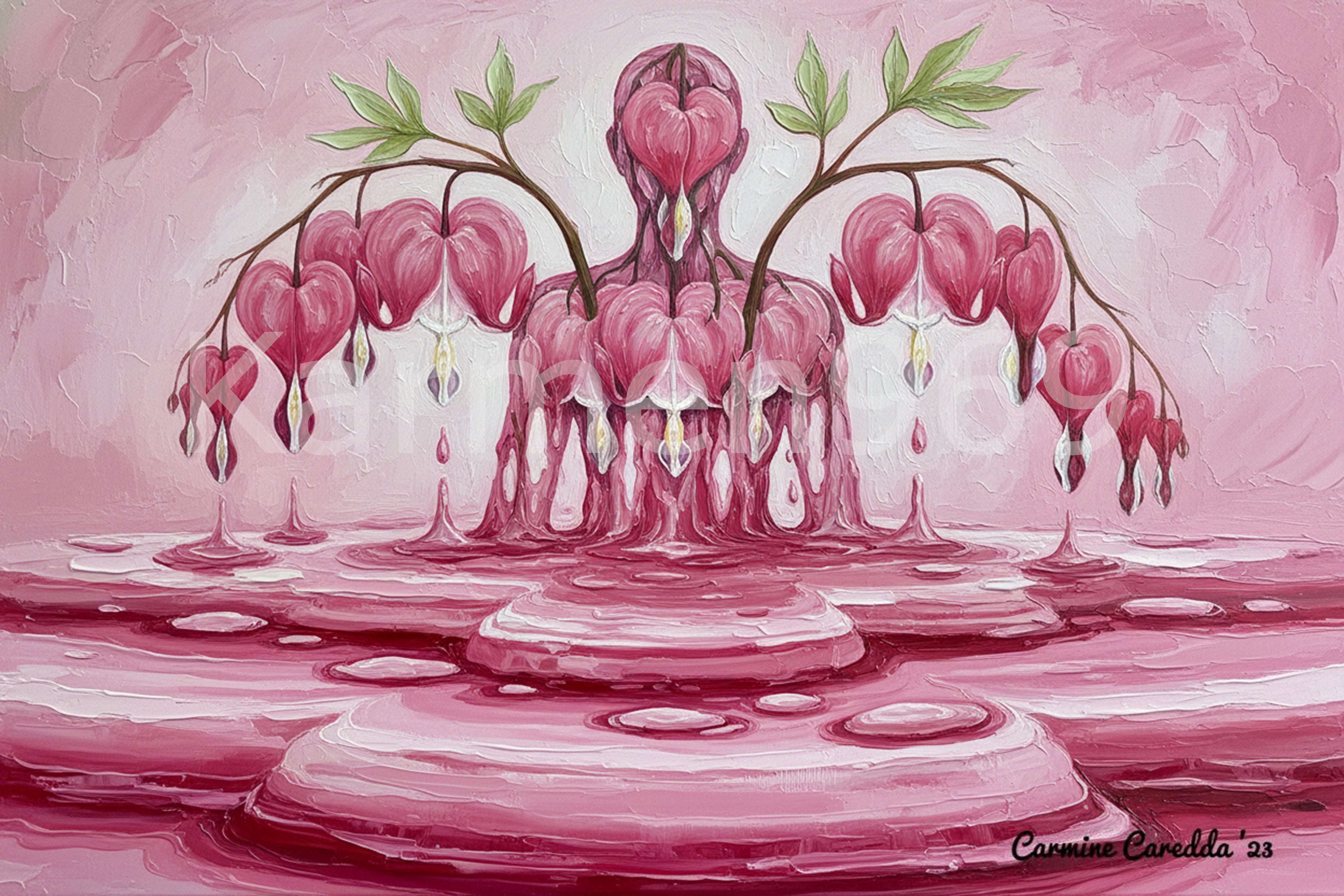 Metamorfosi Cuore di Maria - Rodocrosite e Pietra Rosa