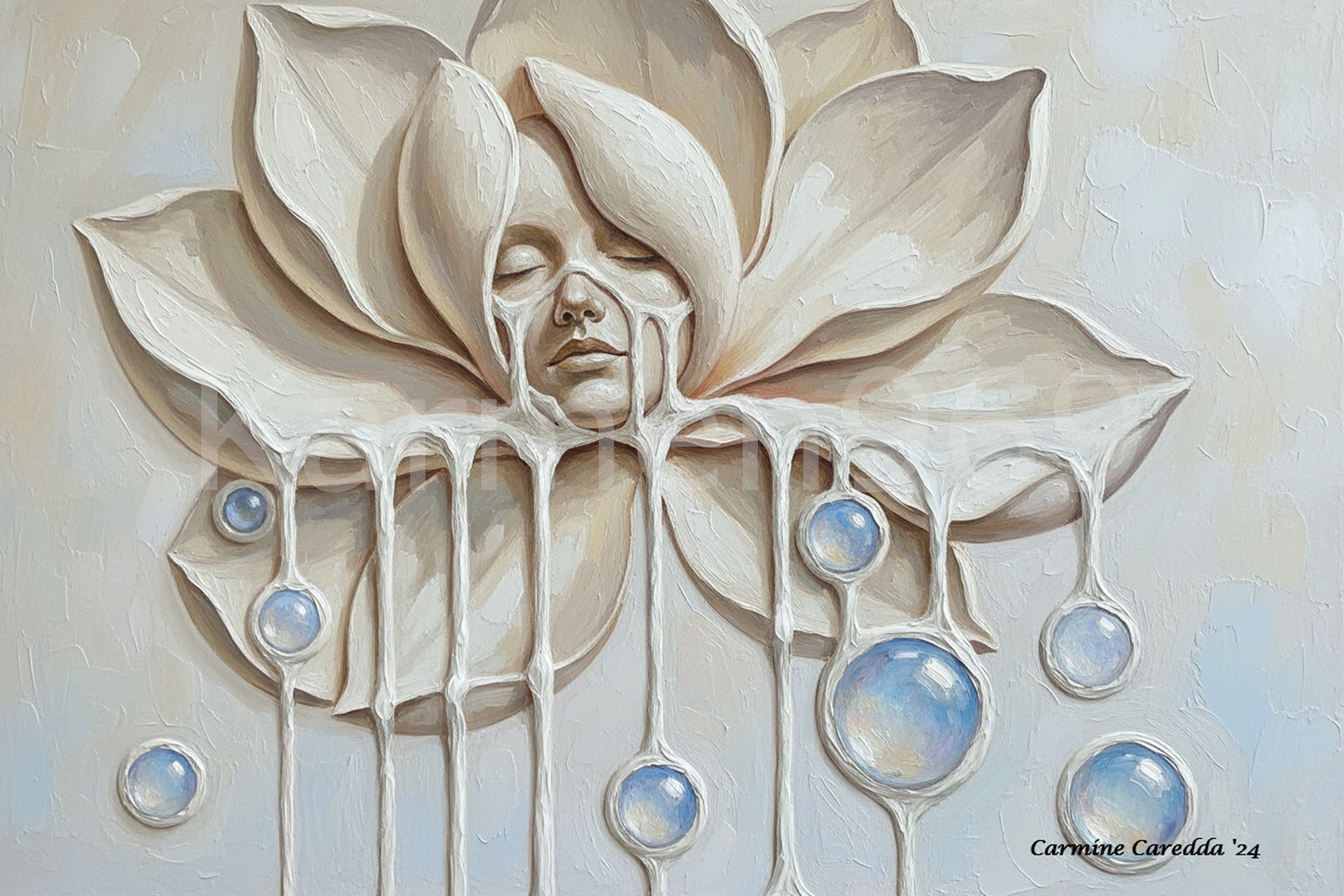 Magnolia e Pietre di Luna - Metamorfosi Floreale