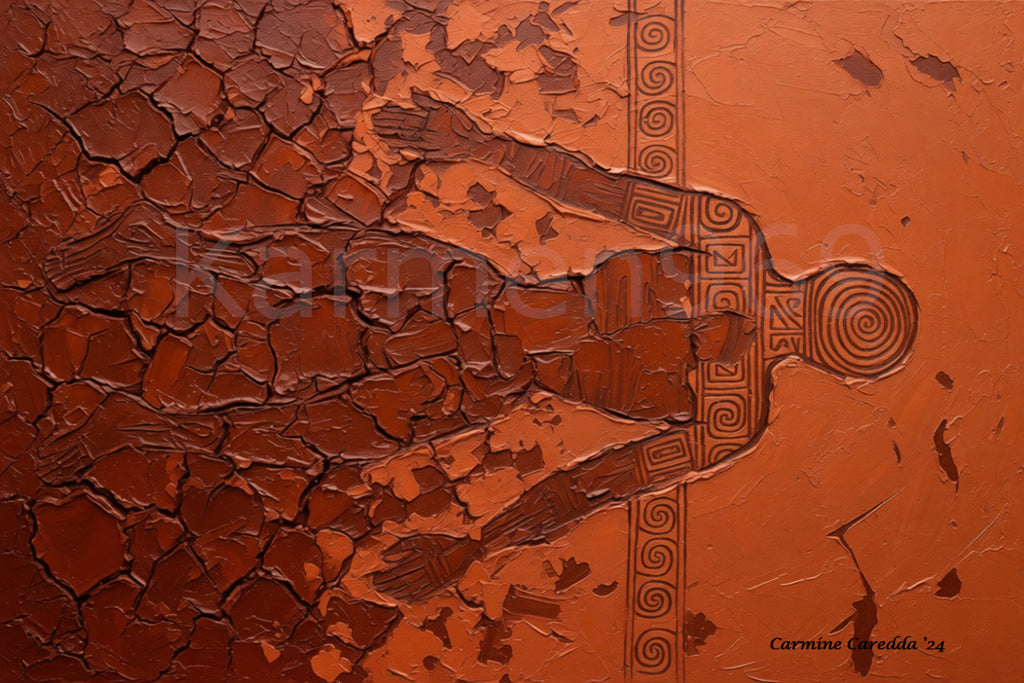 Metamorfosi - Arte Astratta Terracotta