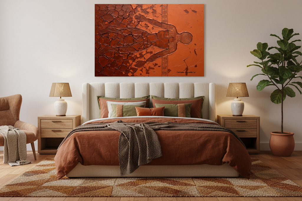 Metamorfosi - Arte Astratta Terracotta