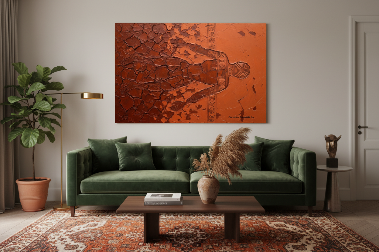 Metamorfosi - Arte Astratta Terracotta