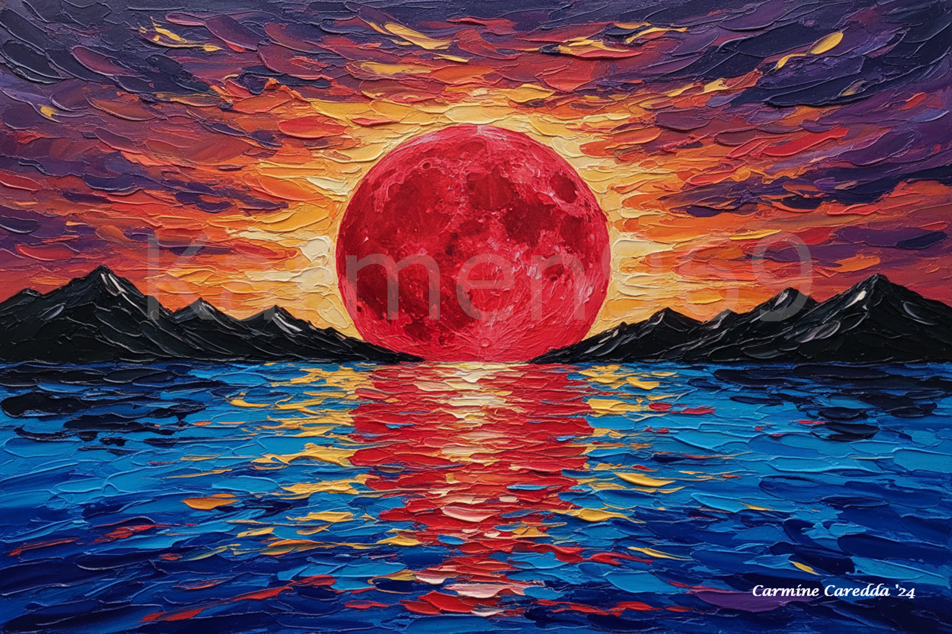 Luna Rossa sul Mare Turchese