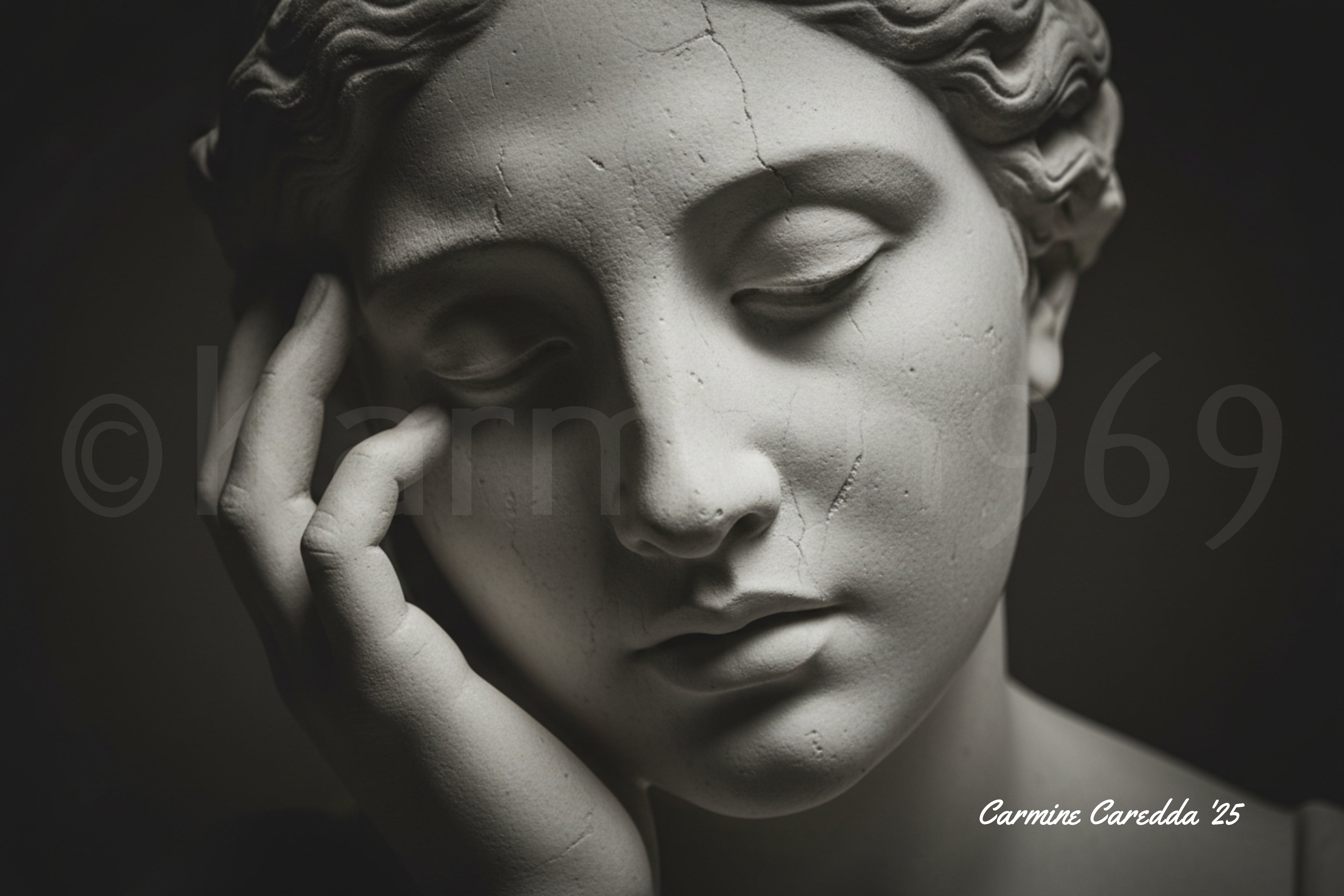 Statua Classica - La Malinconia