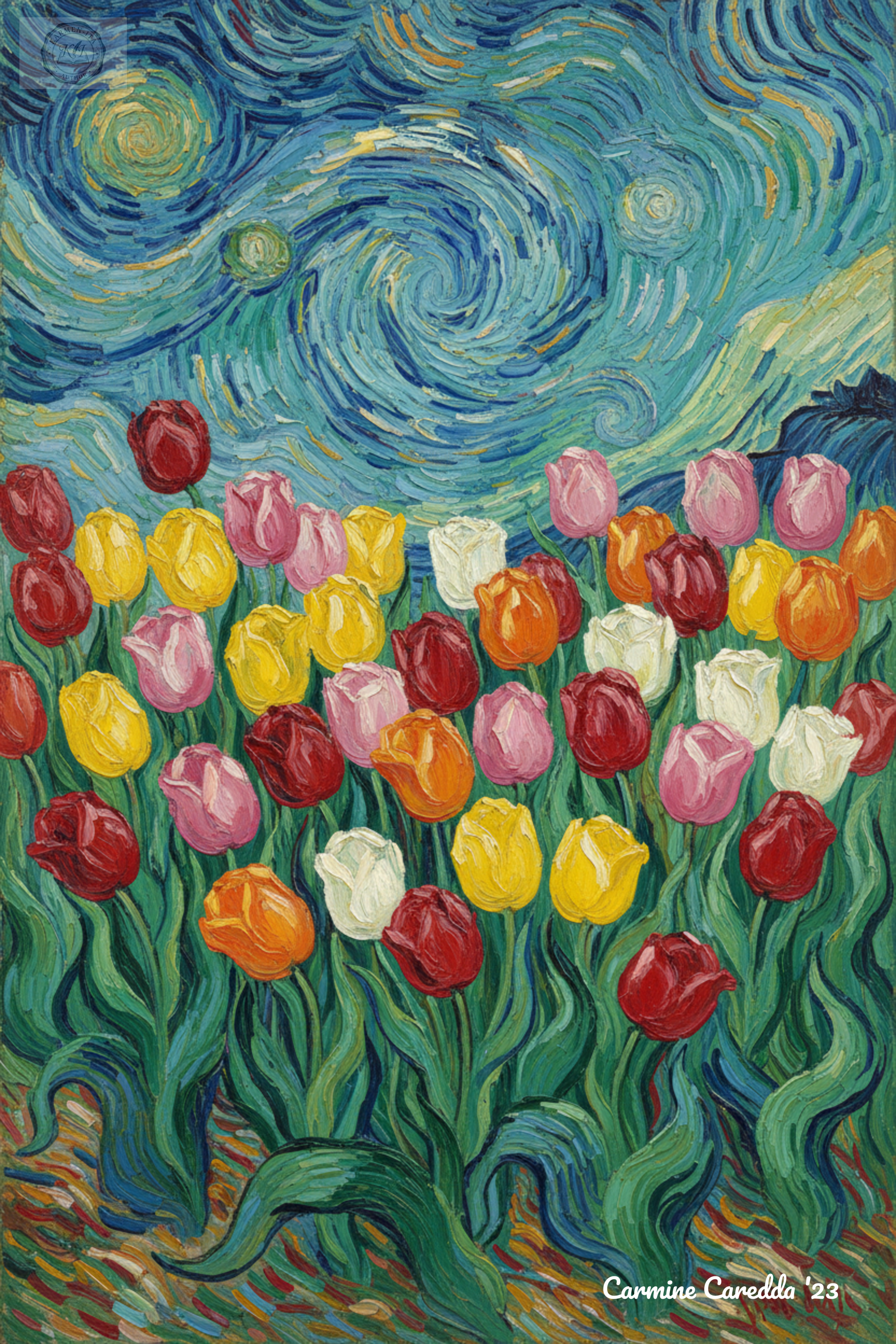 Tulipani Colorati - Stile Van Gogh